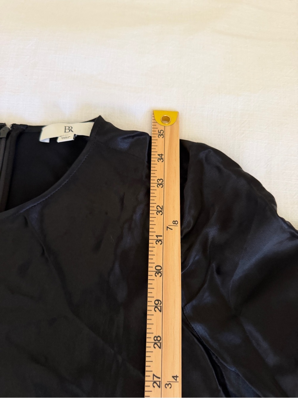 Banana Republic Black Satin Swing Mini Dress - Picture 9 of 9